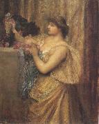 Sir edward coley burne-jones,Bt.,A.R.A.,R.W.S Portrait of Mrs.William J.Stillman,nee Marie Spartali (mk37) oil painting artist